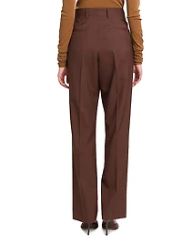 Celia Wool Double-Pleated Pants