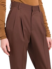 Celia Wool Double-Pleated Pants