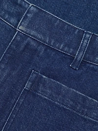 Nicole Stretch-Denim Flare Pants