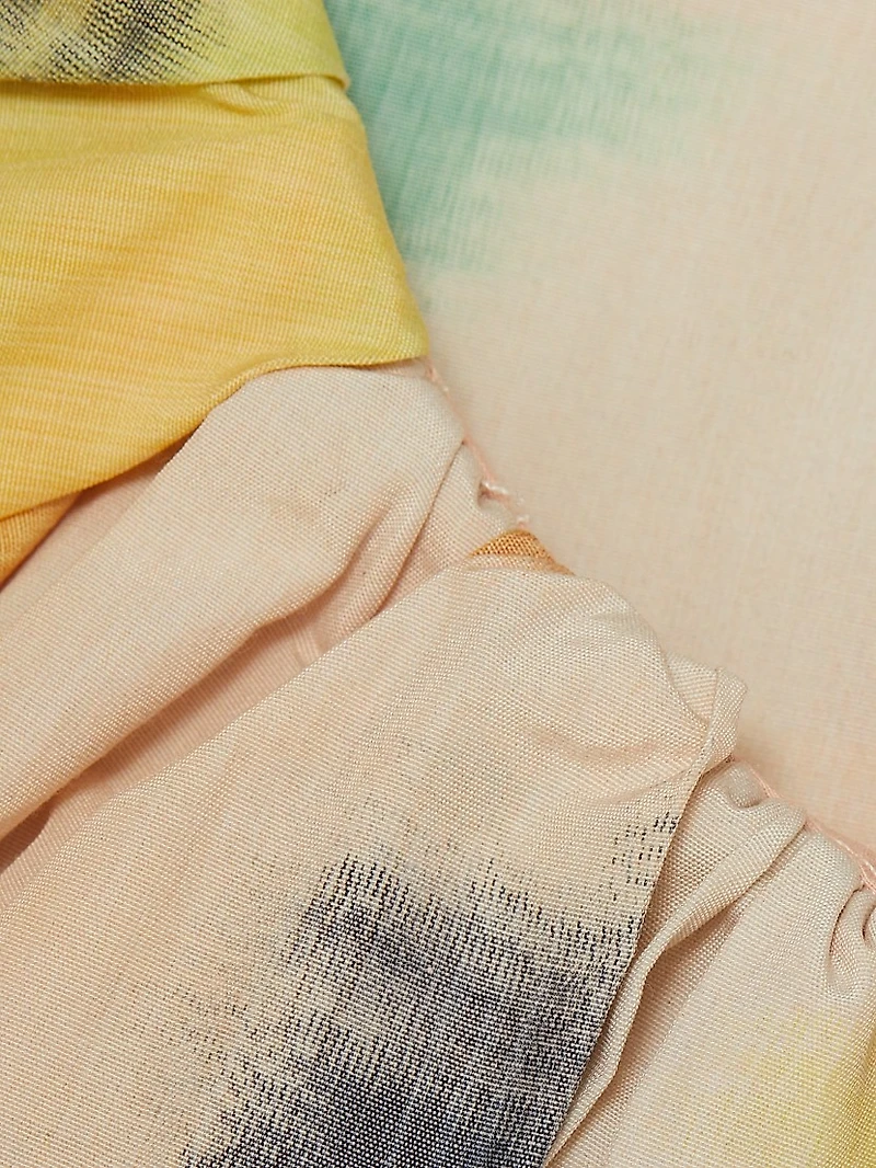 Abi Watercolor A-Line Minidress