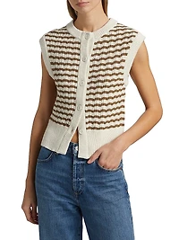 Margo Striped Crochet Top