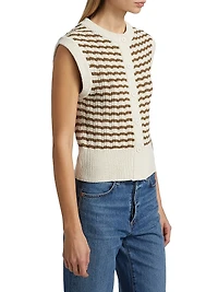 Margo Striped Crochet Top