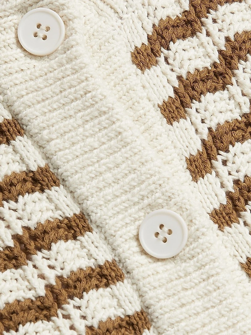 Margo Striped Crochet Top