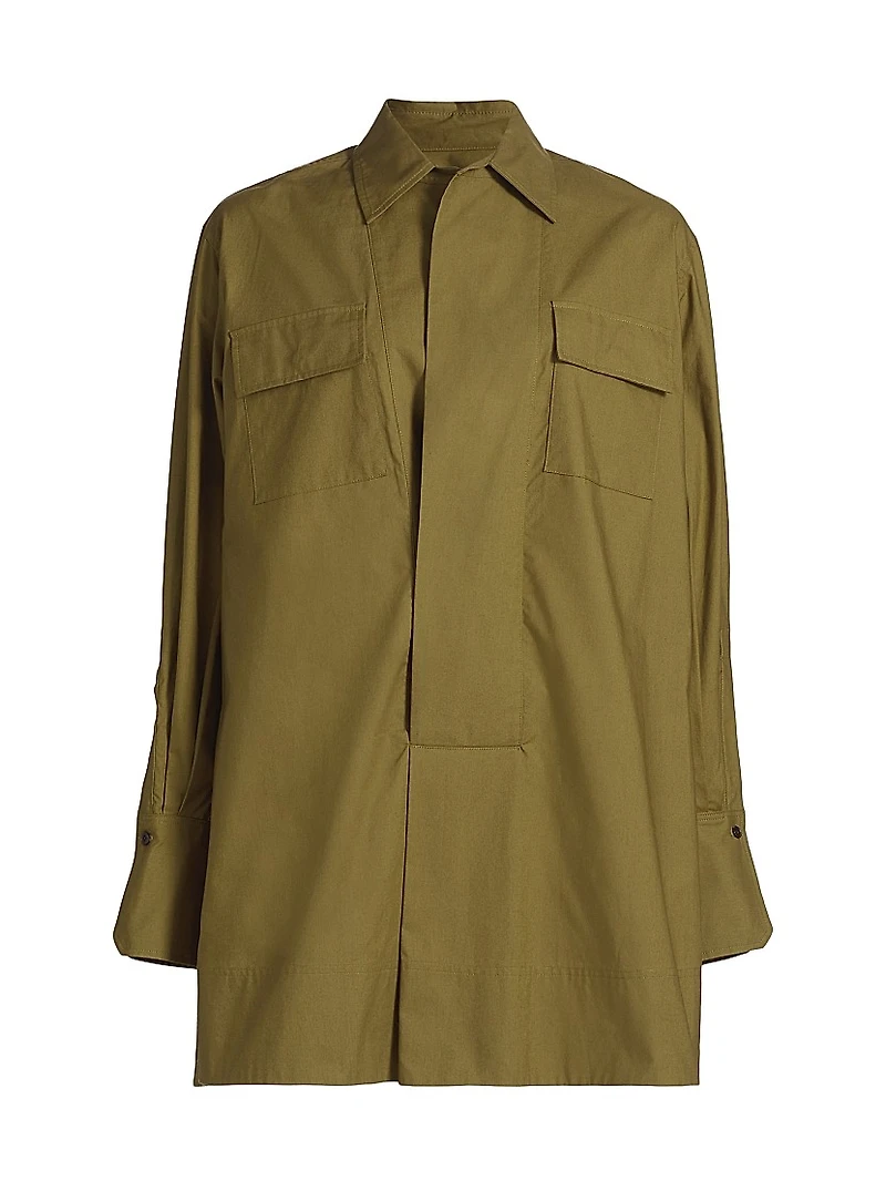 Jori Poplin Utility Shirtdress