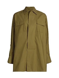 Jori Poplin Utility Shirtdress