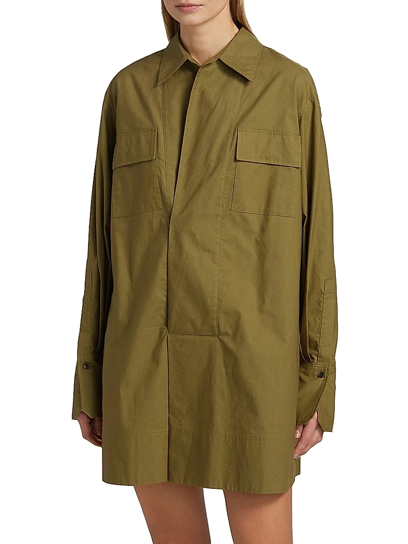 Jori Poplin Utility Shirtdress