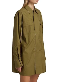 Jori Poplin Utility Shirtdress
