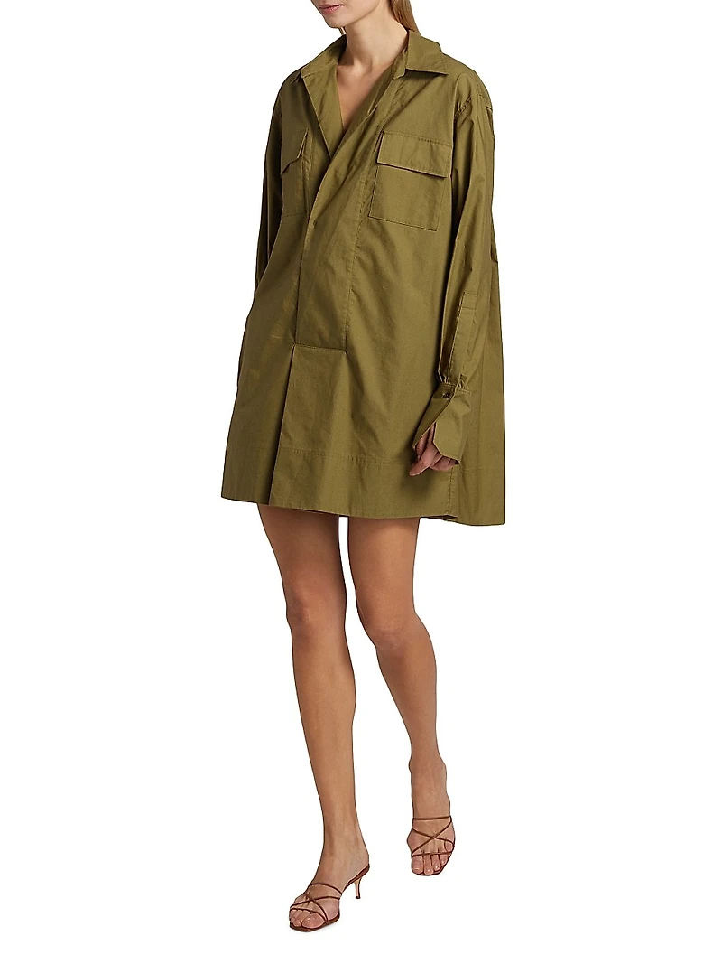 Jori Poplin Utility Shirtdress