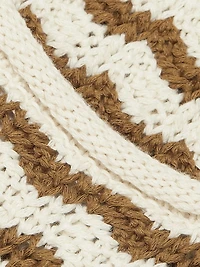 Kendra Striped Crochet Minidress