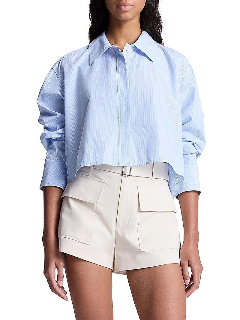Maude Boxy Button-Front Top