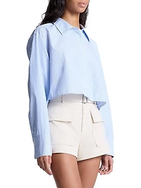 Maude Boxy Button-Front Top