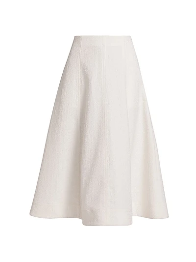 Fellini Jacquard A-Line Midi-Skirt