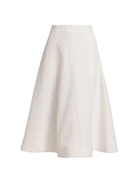 Fellini Jacquard A-Line Midi-Skirt