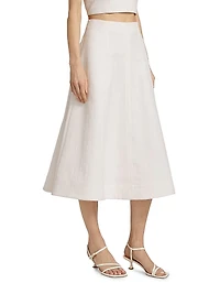 Fellini Jacquard A-Line Midi-Skirt