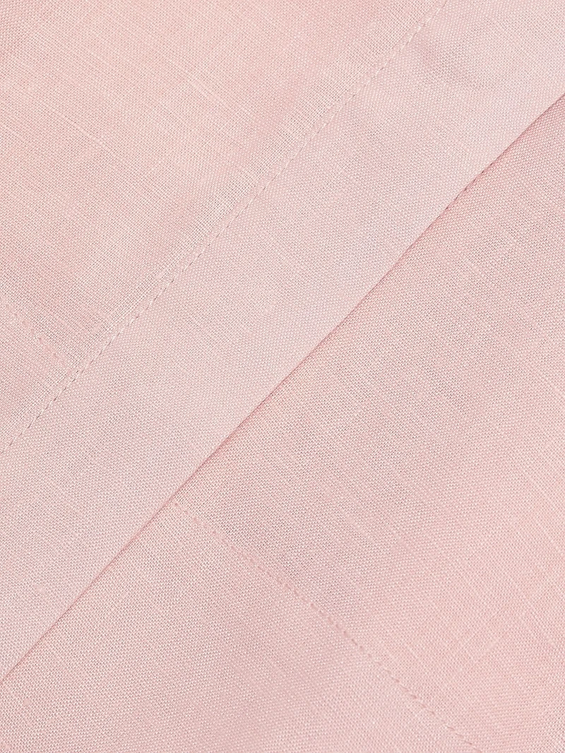 Beau Belted Linen Halter Minidress