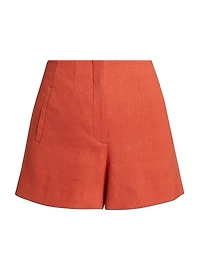 Jazmin Linen-Blend Shorts