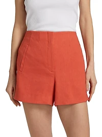 Jazmin Linen-Blend Shorts