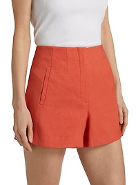 Jazmin Linen-Blend Shorts