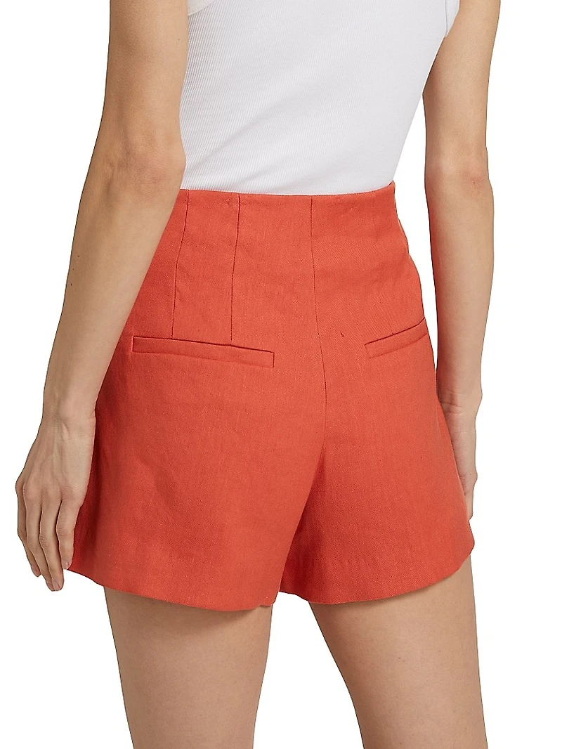 Jazmin Linen-Blend Shorts