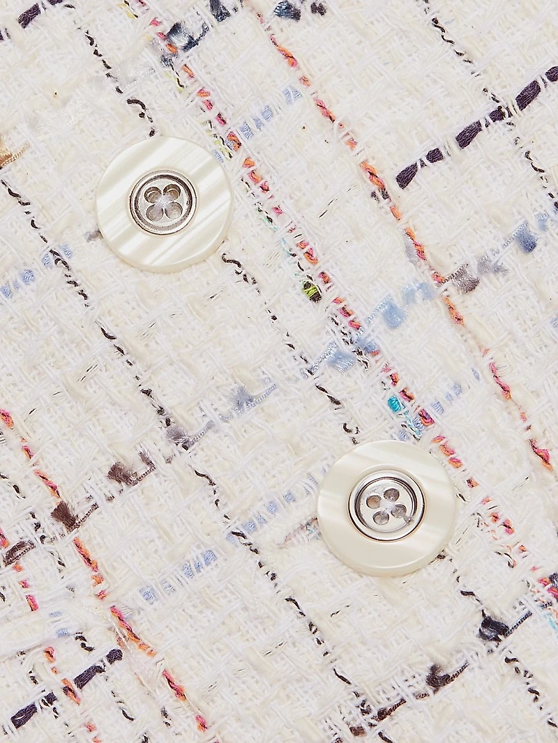 Benny Tweed Button-Front Vest