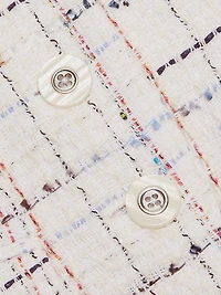 Benny Tweed Button-Front Vest