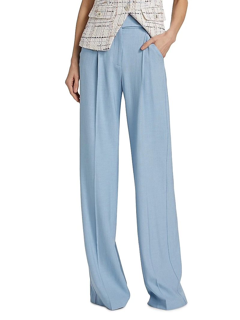 Marbeau High-Rise Wide-Leg Pants