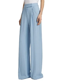 Marbeau High-Rise Wide-Leg Pants