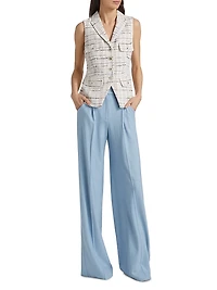 Marbeau High-Rise Wide-Leg Pants