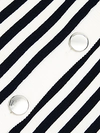 Leland Striped Knit Crop Vest