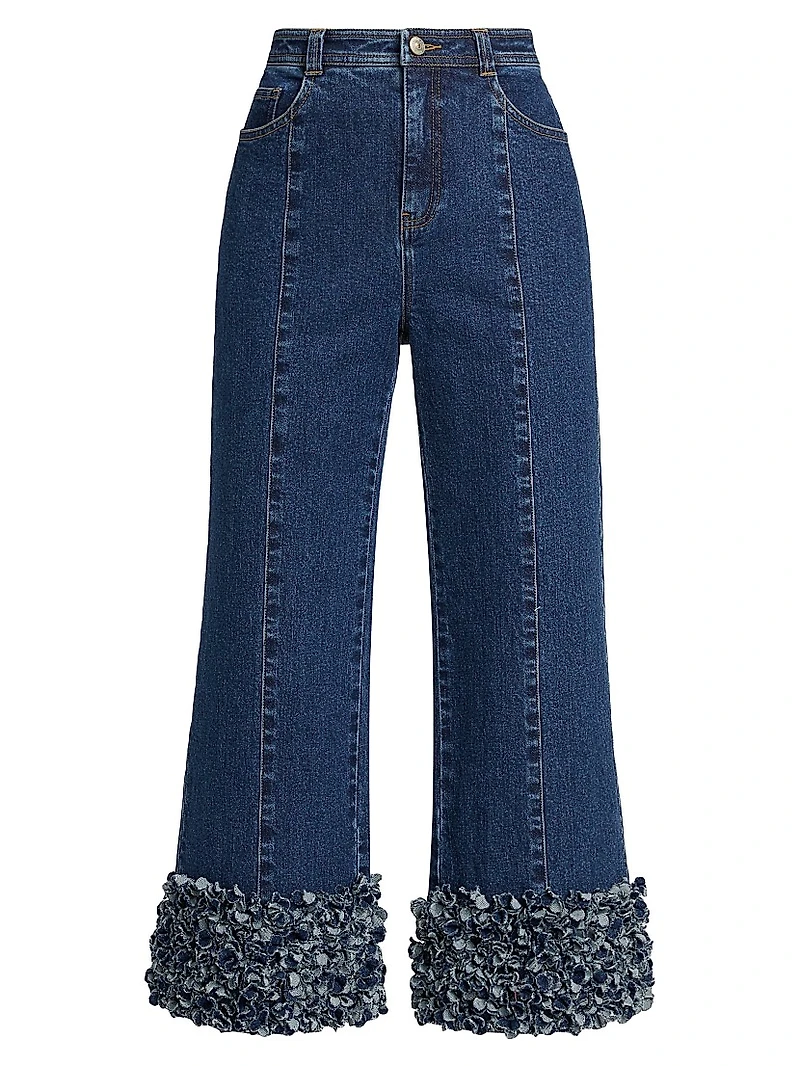 Petal Ethel Embellished Denim Crop Jeans