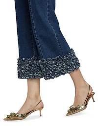 Petal Ethel Embellished Denim Crop Jeans