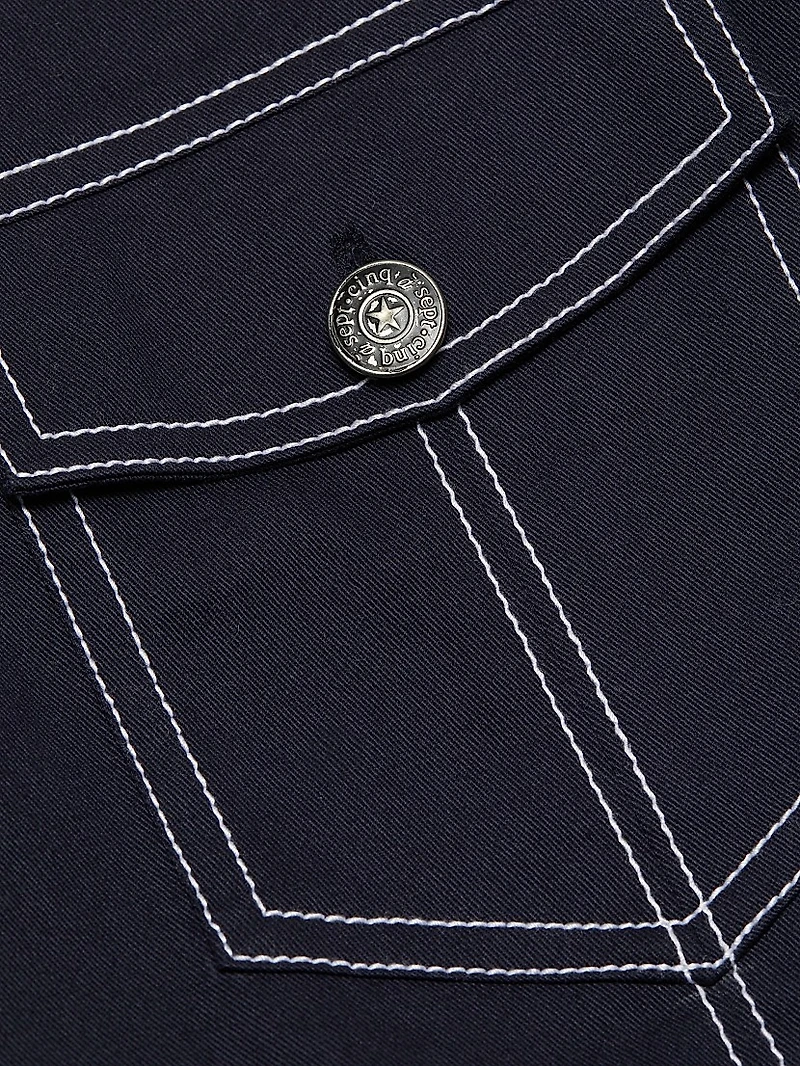 Mazie Embroidered Stretch-Cotton Jacket