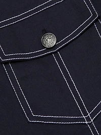 Mazie Embroidered Stretch-Cotton Jacket