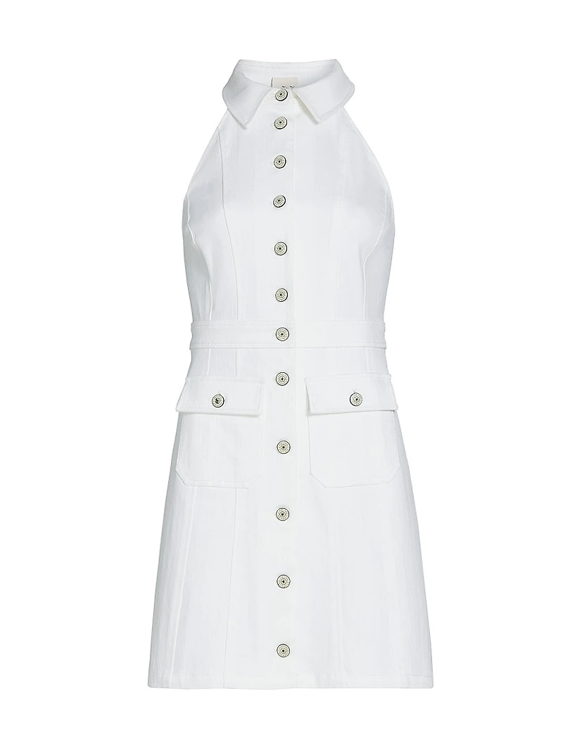 Lillian Cotton-Blend Sleeveless Minidress