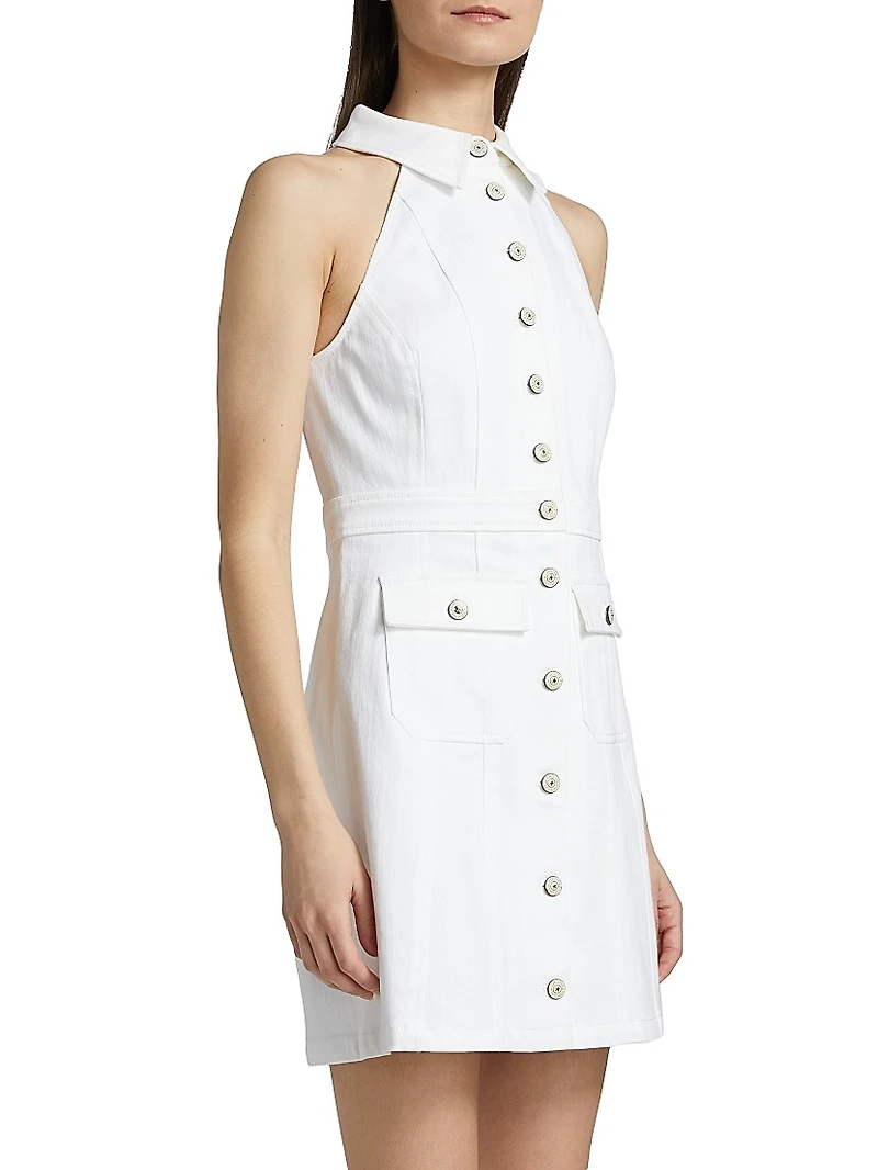 Lillian Cotton-Blend Sleeveless Minidress