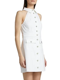 Lillian Cotton-Blend Sleeveless Minidress