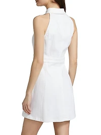 Lillian Cotton-Blend Sleeveless Minidress