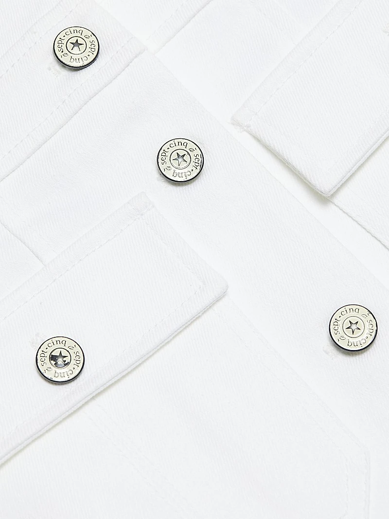 Lillian Cotton-Blend Sleeveless Minidress