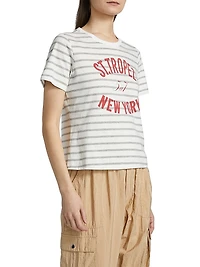 St Tropez New York Striped Cotton T-Shirt