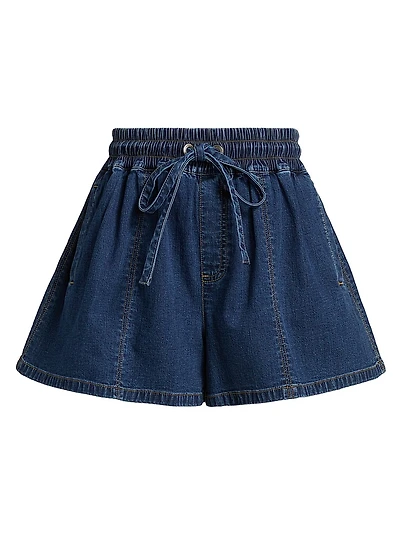 Paige Stretch-Denim Shorts