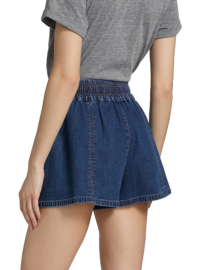 Paige Stretch-Denim Shorts