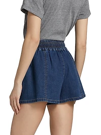 Paige Stretch-Denim Shorts