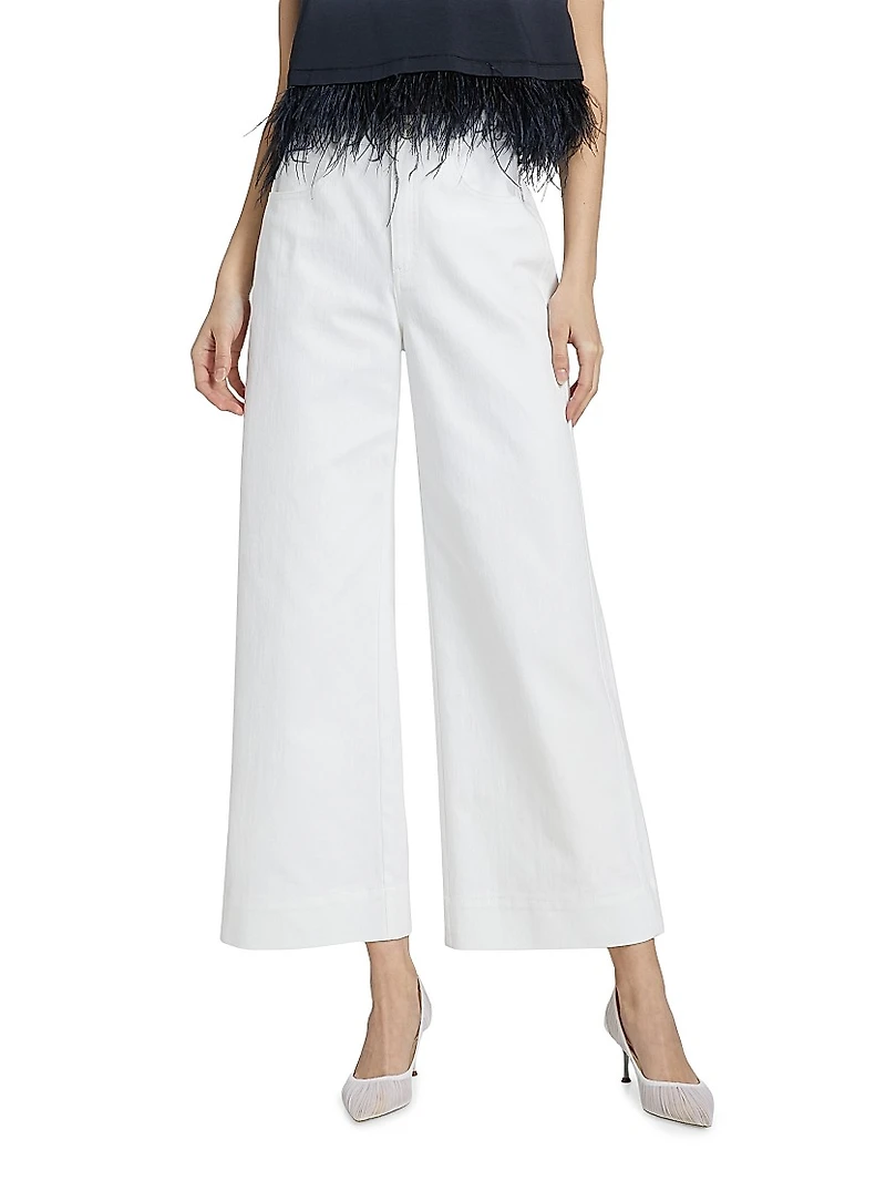 Betsy Stretch-Denim Wide-Leg Jeans