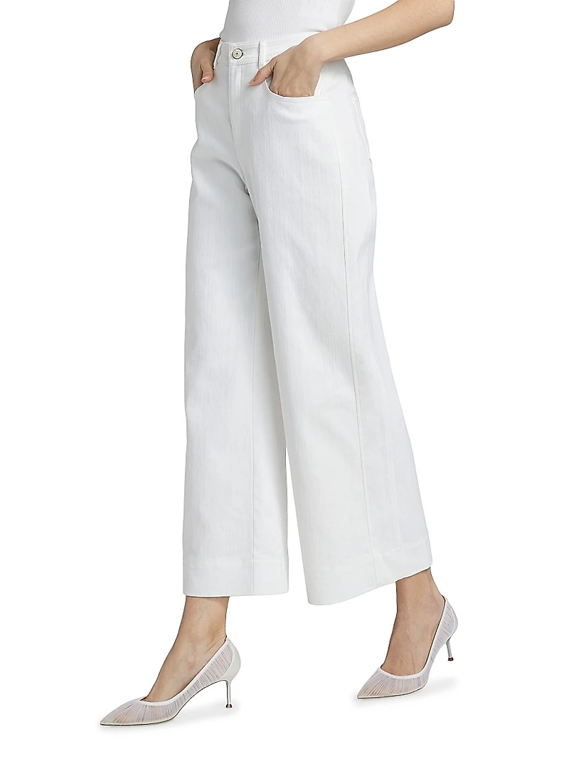 Betsy Stretch-Denim Wide-Leg Jeans