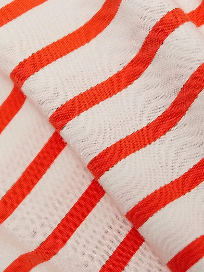 Mahlia Striped Tie-Waist Minidress