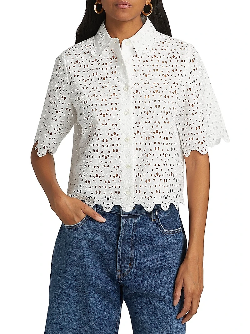 The Deco Eyelet Top