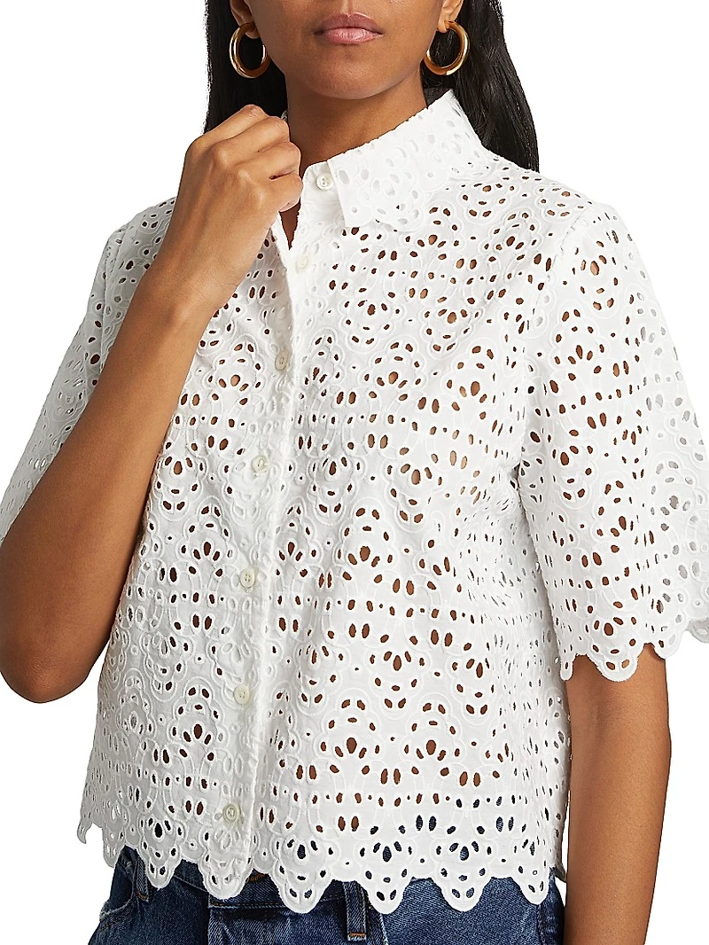 The Deco Eyelet Top