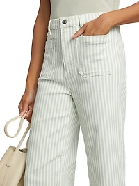 The Anchor Striped Crop Pants
