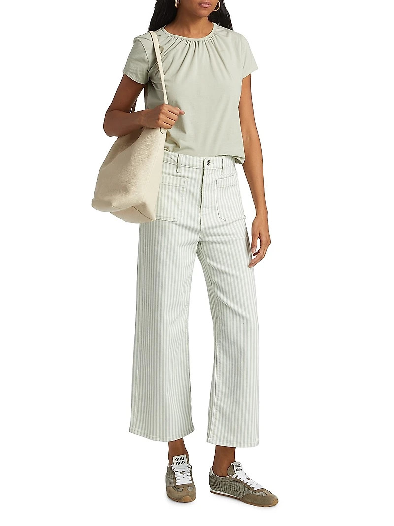 The Anchor Striped Crop Pants