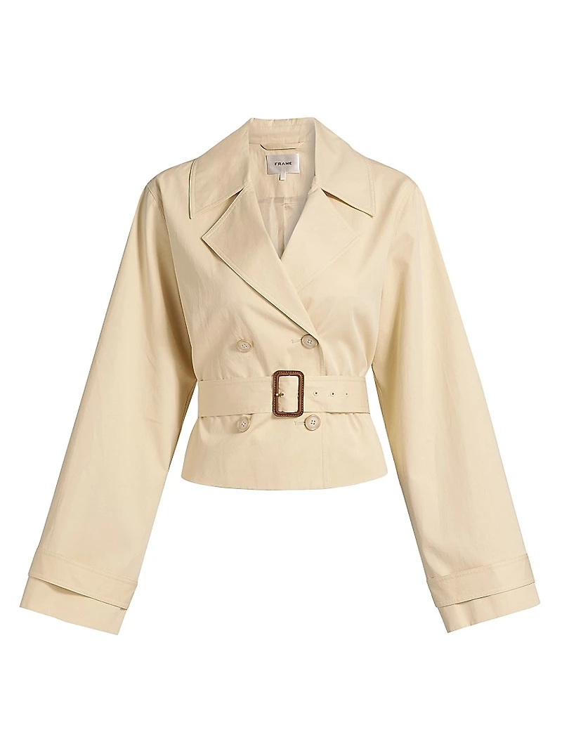 The Uniform Cropped Trench Coat